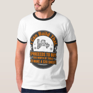 Camiseta Carpintero divertido de trabajos de madera Puedo c