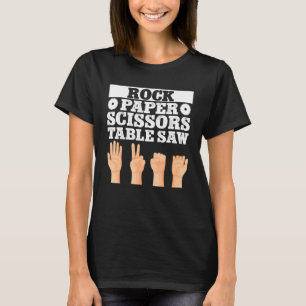 Camiseta Carpintero ebanista piedra papel tijera sierra de 