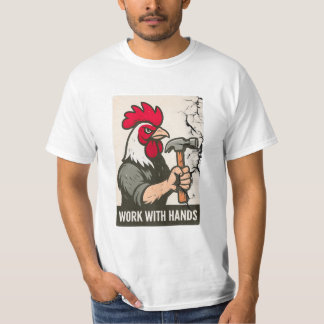 Camiseta Carpintero Gallo: Trabaja con las manos en Camo Un