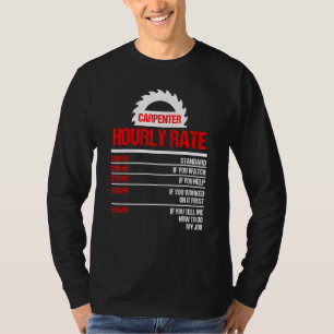 Camiseta Carpintero Hourrate Woodwork Para Carpinteros