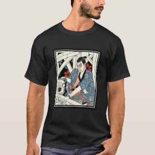 Camiseta Carpintero Japón Samurai Guerrero Armadura Fig