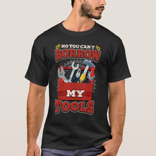 Camiseta Carpintero mecánico automático de herramientas de  (Anverso)