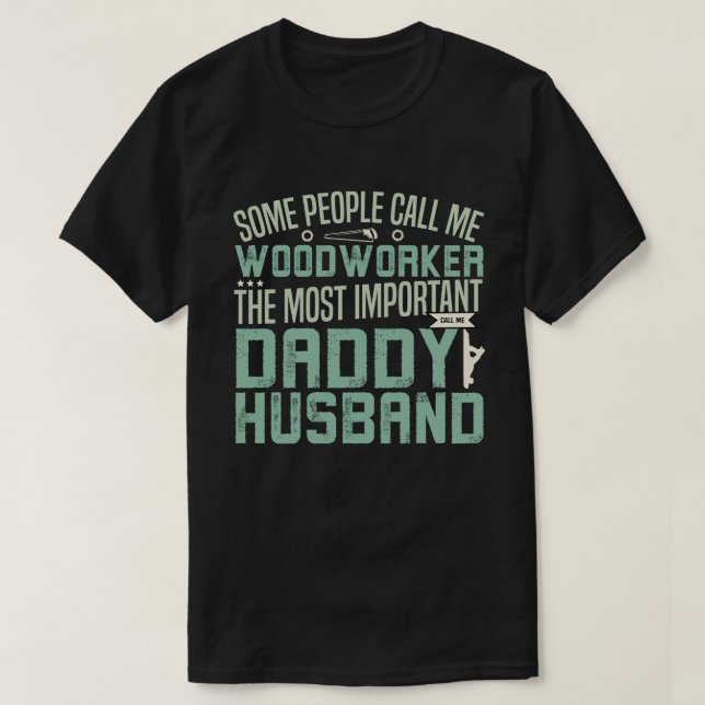 Camiseta Carpintero, padre, marido (Diseño del anverso)