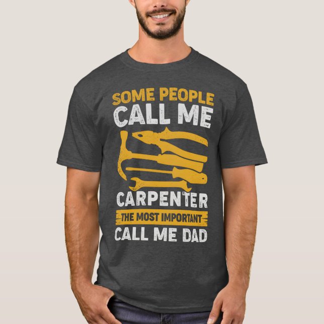Camiseta Carpintero Papá Woodwork Padre de madera regalo de (Anverso)