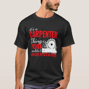 Camiseta carpintero para hombres Carpenter vintage de