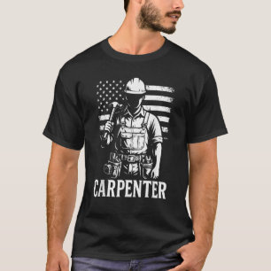 Camiseta Carpintero patriótico Herrera de madera de la band