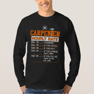 Camiseta Carpintero Tirador de Cabinetmaker Rata por Horas 