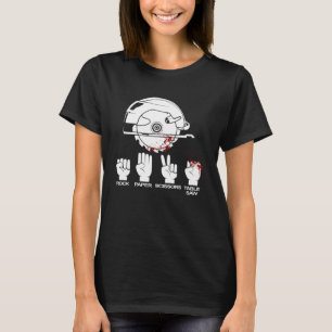 Camiseta Carpintero visto en tabla y trabajador maderero