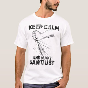 Camiseta Carpintero Woodworker Sawpolvo Craftsman Vintage