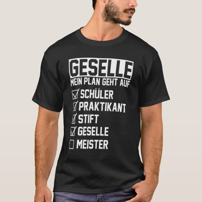 Camiseta Carpinteros de mecatrónica de artesanos de empresa (Anverso)