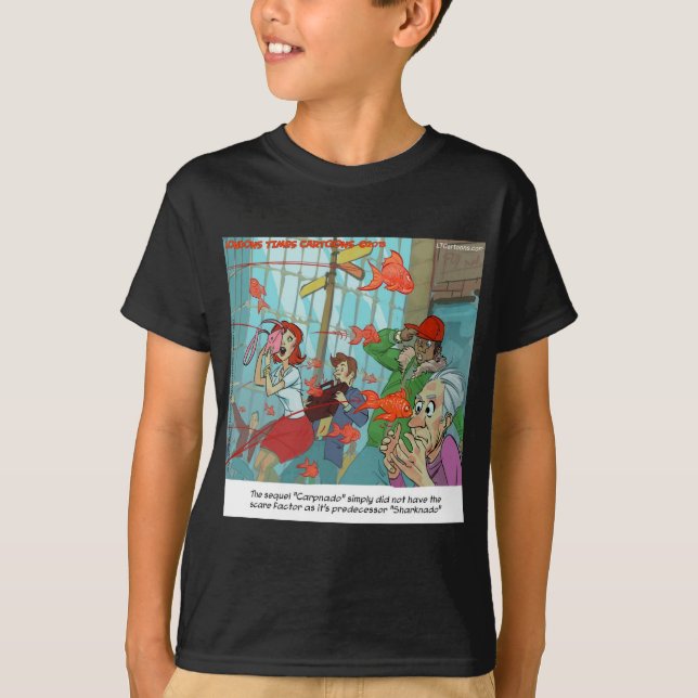 Camiseta Carpnado: Una Tormenta De Peces Dorados (Anverso)