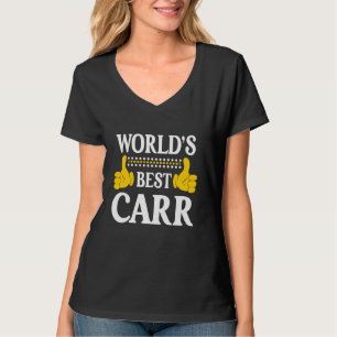Camiseta Carr Surname Funny Team Family Apellido World's B