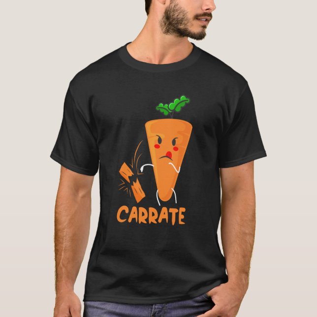 Camiseta Carrate Carrot Karate Costume Vegans Costume (Anverso)