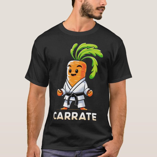 Camiseta Carrate Funny Karate Carrot Teacher Martia (Anverso)
