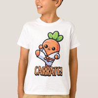 ¡Carrate! Personalizado de Cute Karate Carrot Pun