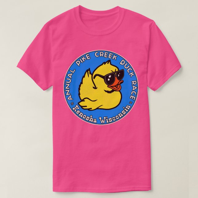 Camiseta Carrera anual del pato de la crema de lucio Kenosh (Diseño del anverso)