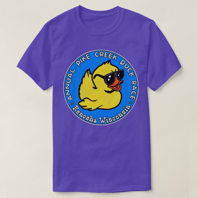 Camiseta Carrera anual del pato de la crema de lucio Kenosh (Diseño del anverso)