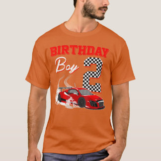 Camiseta Carrera Cumpleaños Niño 2 Años Fiesta Corriendo 2