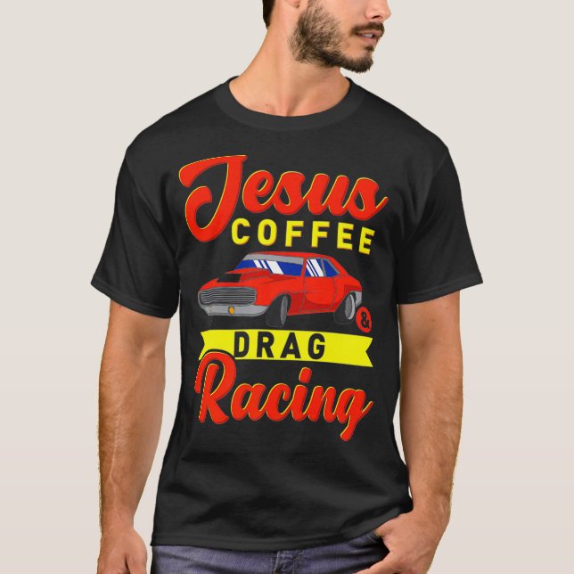 Camiseta Carrera de arrastrar café Jesús Nitro turbo arrast (Anverso)