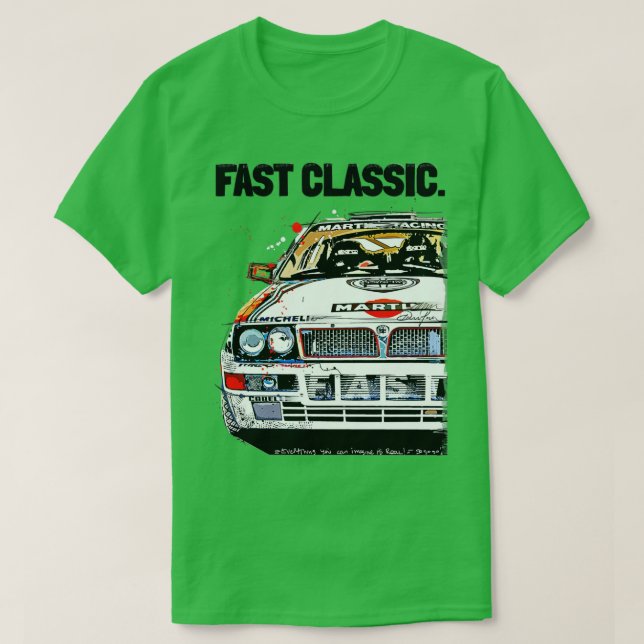 Camiseta Carrera de arte Lancia Delta (Diseño del anverso)