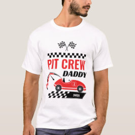 Camiseta Carrera de autos de carrera papi de cumpleaños coi
