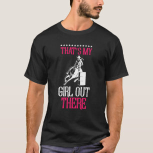 Camiseta Carrera de Barriles de Caballos Equitación Esa es 