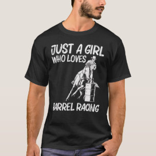 Camiseta Carrera de barriles genial para niñas Rodeo de cab