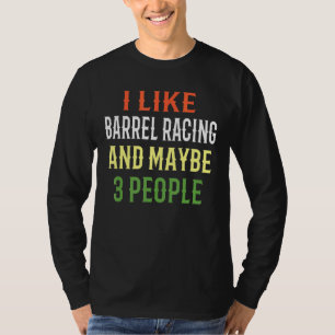 Camiseta Carrera de Barriles Me Gusta Montar a Caballo y Ta