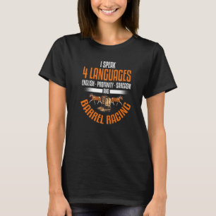 Camiseta Carrera de Barriles Rodeo  Caballo Sarcástico Carr