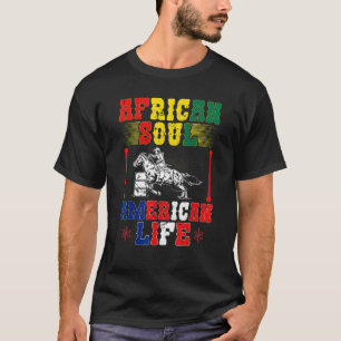 Camiseta Carrera de Barriles Vaquera Afroamericana