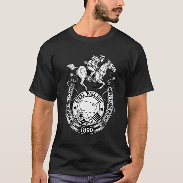 Camiseta Carrera de bolas de acero - Bizarre de JoJo (Anverso)
