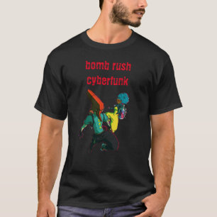 Camiseta carrera de bomba en ciberfunk