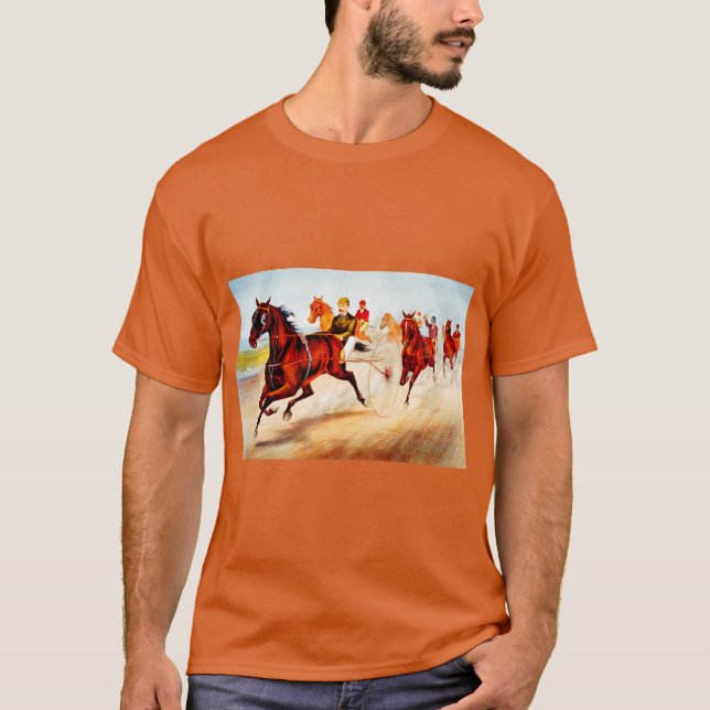 Camiseta Carrera de caballos (Anverso)