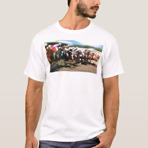 Camiseta Carrera de caballos - gráfico colorido