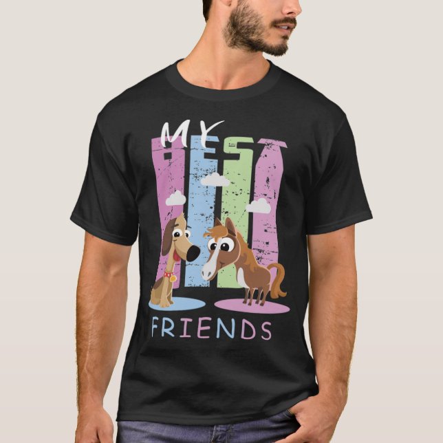 Camiseta Carrera de caballos y perros amadeus (Anverso)