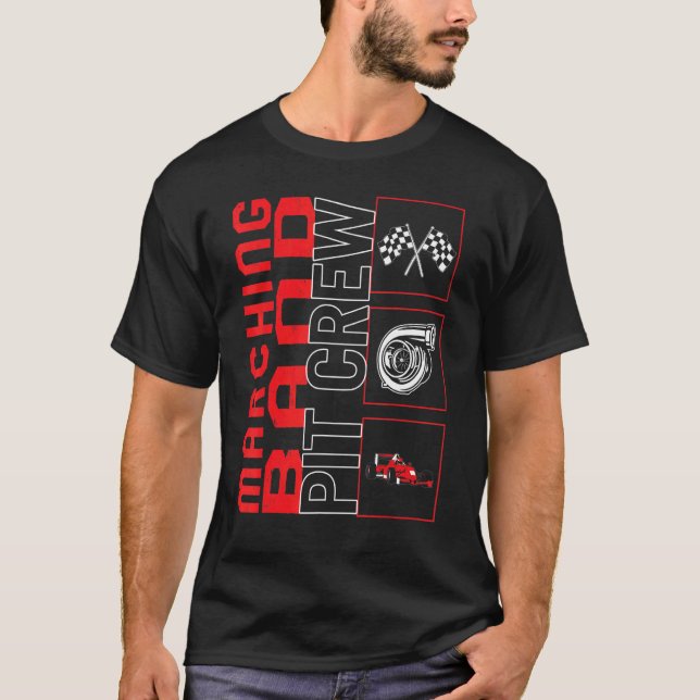 Camiseta Carrera de Carreras de coches de la tripulación de (Anverso)