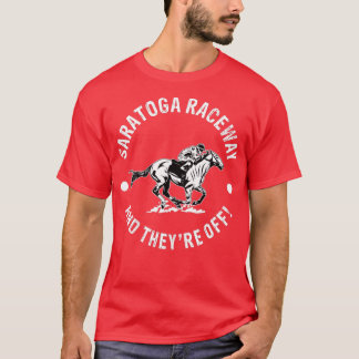 Camiseta Carrera de carreras de Saratoga Carreras ecuestre