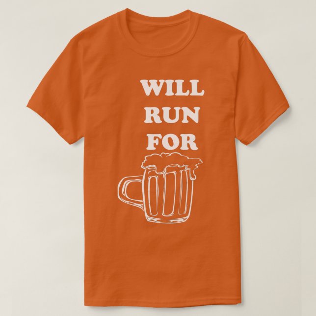 Camiseta carrera de cerveza (Diseño del anverso)
