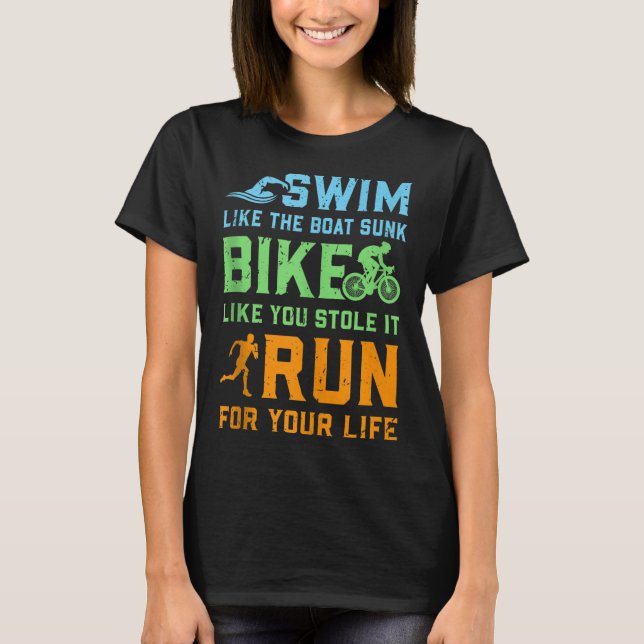 Camiseta Carrera de ciclismo de natación - Carrera del Conc (Anverso)