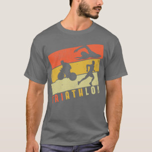 Camiseta Carrera de ciclismo de natación triatleta