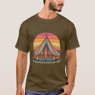 Camiseta Carrera de circo retro al atardecer