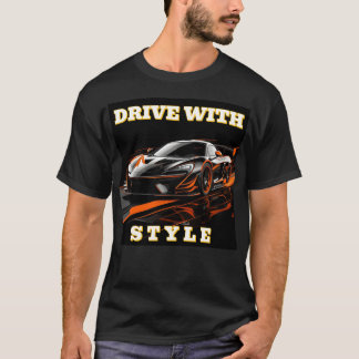 Camiseta Carrera de coches de competición con estilo gráfic