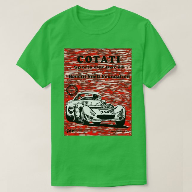Camiseta Carrera de coches deportivos COTATI 1966 (Diseño del anverso)