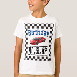 Camiseta Carrera de coches deportivos para niños Cumpleaños