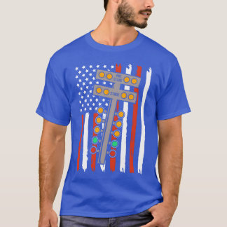 Camiseta Carrera de coches patrióticos regalo de carreras d