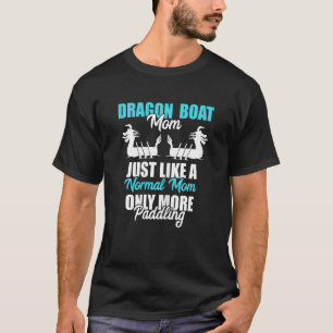 Camiseta Carrera de dragones femenina para mamá remando mad