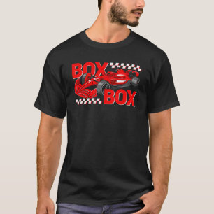 Camiseta Carrera de Fórmula de Llamada de Radio Box Box de 