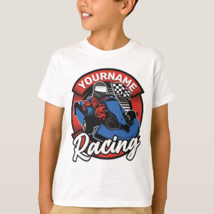 Camiseta Carrera de Karting Extremo de Kart Personalizado 