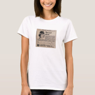 Camiseta Carrera de la línea aérea de la azafata del