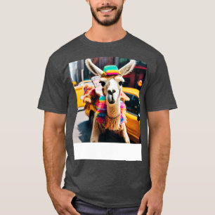 Camiseta Carrera de Llama en taxi